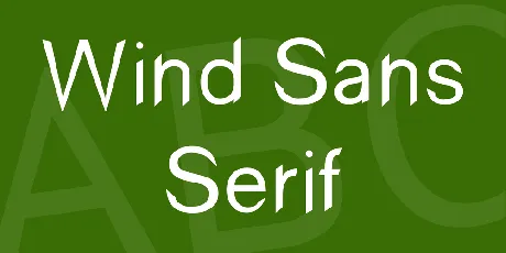 Wind Sans Serif font