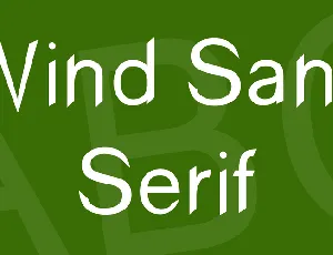 Wind Sans Serif font