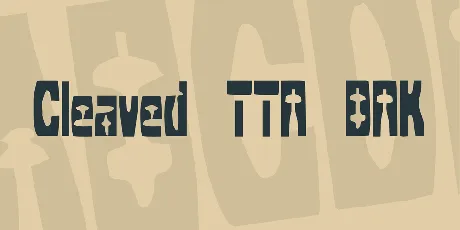 Cleaved TTR BRK font