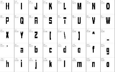 Cleaved TTR BRK font