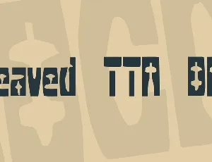 Cleaved TTR BRK font