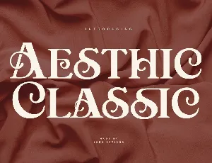 Aesthic Classic font