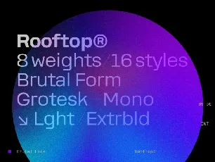 Rooftop Family font