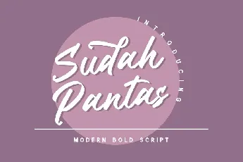 Sudah Pantas font