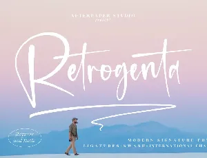 Retrogenta font