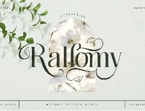 Rallomy font