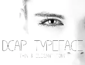 Dcap Typeface font