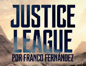 Justice League font