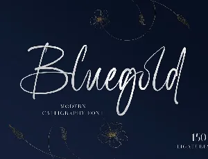 Bluegold font