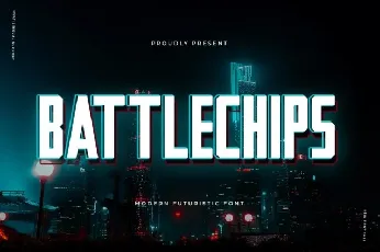 Battlechips font