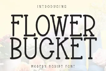 Flower Bucked Display font