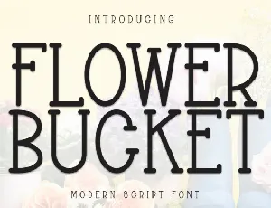 Flower Bucked Display font