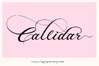 Callidar Calligraphy font