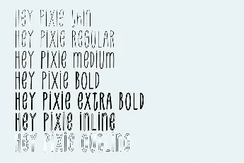 HeyPixie font