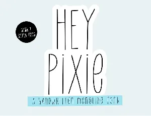 HeyPixie font