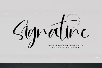 Signatine Typeface font