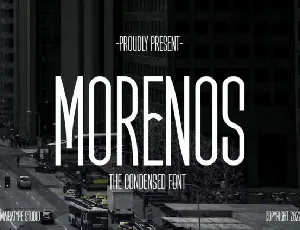 Morenos font