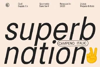 Campeno font