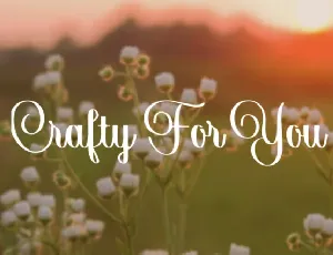 Crafty For You font