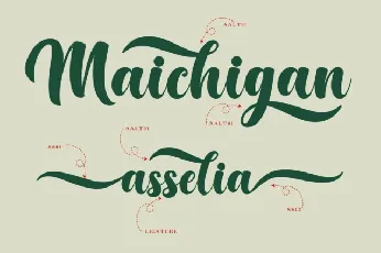 Maichigan Bold Script font