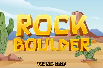 Rock Boulder font