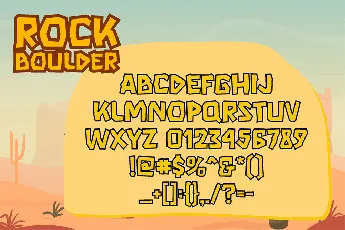 Rock Boulder font