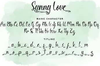 Sunny Love font