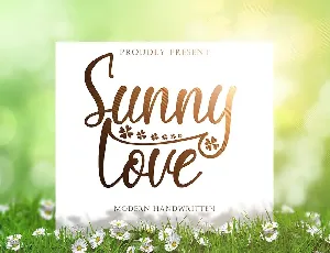 Sunny Love font