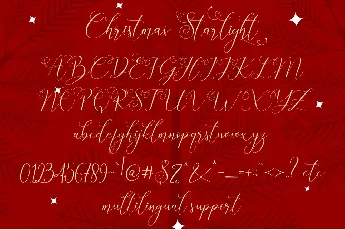 Christmas Starlight font