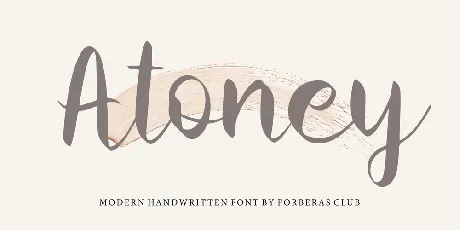 Atoney font