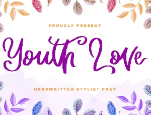 Youth Love - Personal Use font