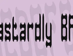 Dastardly BRK font