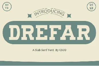 Drefar font