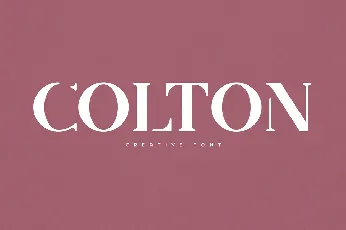 Colton font