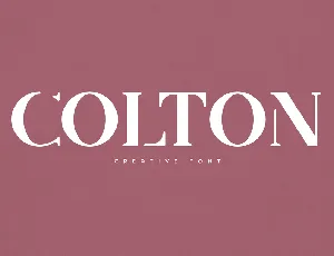 Colton font