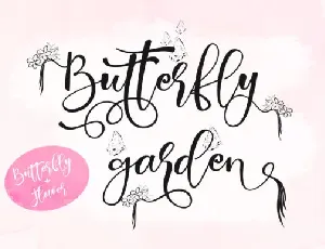 Butterfly Garden font