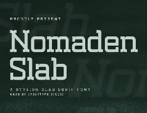 Nomaden Slab font