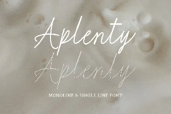 Aplenty font