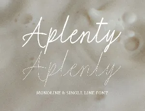 Aplenty font