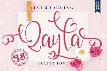 Qayla Script font