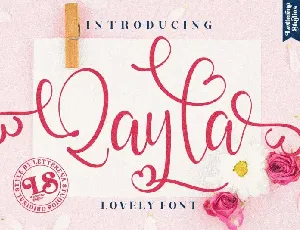 Qayla Script font