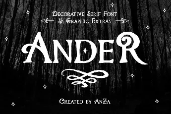 Ander Display Famly font