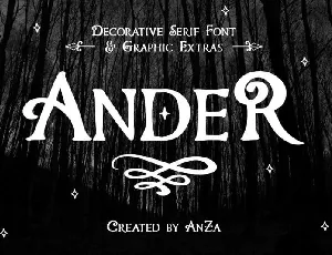 Ander Display Famly font