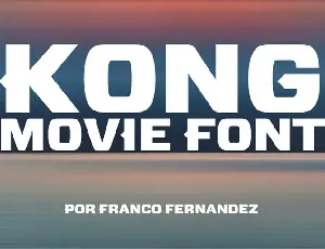 Kong Skull Island font