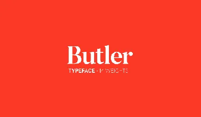 Butler font