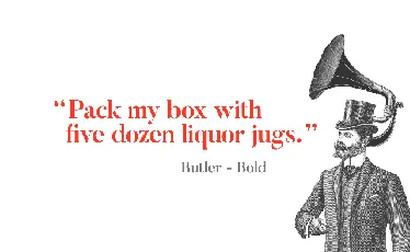 Butler font