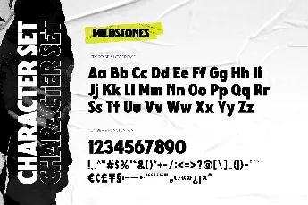 Mildstones font