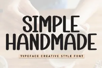 Simple Handmade Display font