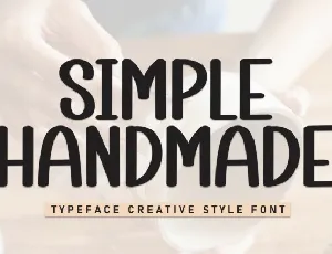 Simple Handmade Display font