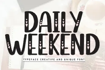 Daily Weekend Display font